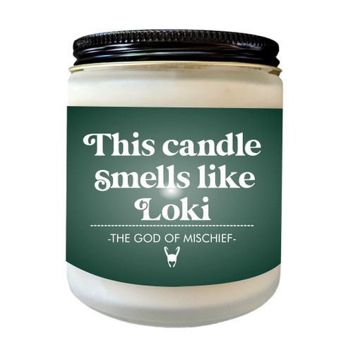 Loki Gift Smells Like Loki Scented Candle Pop Culture Candle Celebrity Candle The God of Mischief