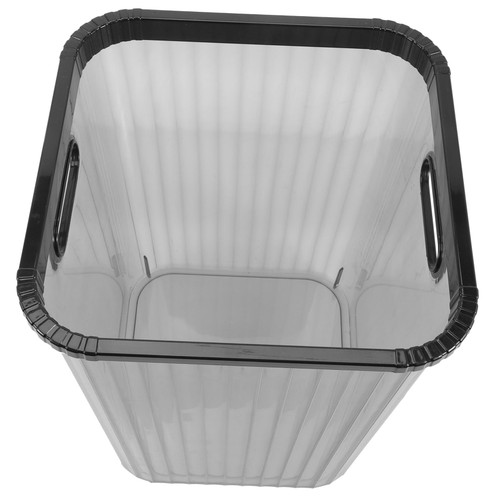 Alipis Garbage can Rubbish can Recycling Trash can Clear Garbage Basket Kitchen Wastebasket Small Desktop Trash can Slim Trash can Office Garbage Holder Trash Basket Slender The pet