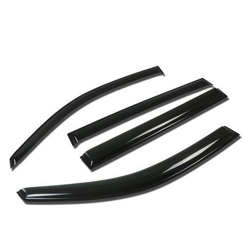 Compatible with Highlander XU40 4pcs Tape-On Window Visor Deflector Rain Guard
