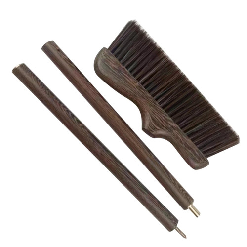 KALLORY Handle Sweeper Vintage Indoor Broom Ladlebroom Escobas para Barrer Piso Brooms Natural Broom Kids Broom Portable Cleaning Brush Small Broom Manual Office Cleaning Equipment Wooden