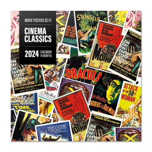 Grupo Erik Sci-Fi Cinema Classics Wall Calendar 2024 12" x 12" | 12 Month Planner | Square Wall Calendar 2024 | Family Planner Calendar 2024 | Cool Calendar | + 4 Bonus Months Grupo Erik Sci-Fi Cinema Classics Wall Calendar 2024 12" x 12" | 12 Month Planner | Square Wall Calendar 2024 | Family Planner Calendar 2024 | Cool Calendar | + 4 Bonus Months