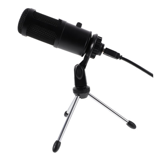 Abaodam 1 Set Microphone Set Home Use Microphone Studio Condenser Mic Cardioid Condenser Phone Microphone for Recording Mic for Laptop Vlogger Microphone Tripod Singing Microphone Abs USB