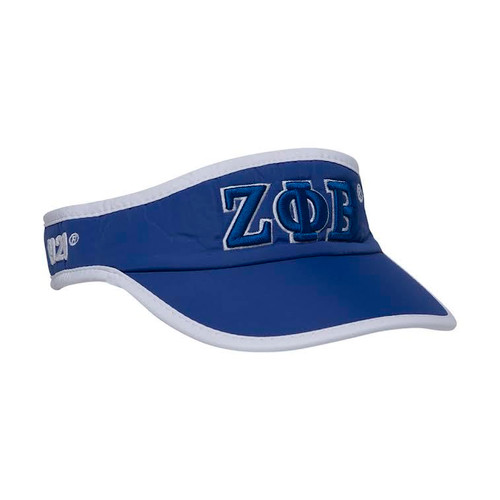 Zeta Phi Beta Sorority Feather- Light Visor Blue Zeta Phi Beta Sorority Feather- Light Visor Blue