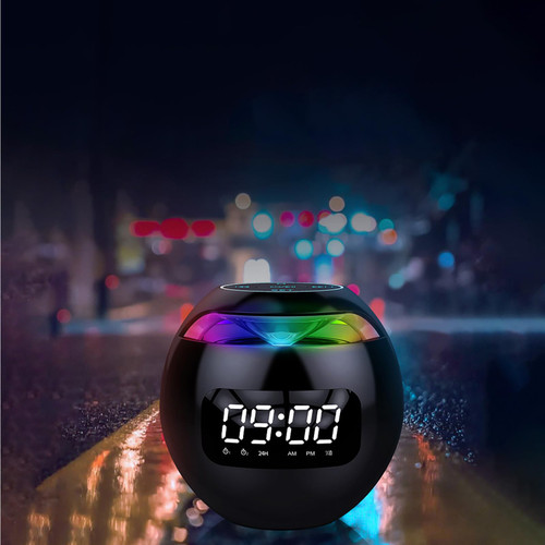 tumgatte New Advanced Wireless Bluetooth Speaker - Digtial Alarm Clock Bluetooth Speaker - Lightweight Bluetooth Speaker with Stero Sound - Multipurpose Wireless Bluetooth Speaker