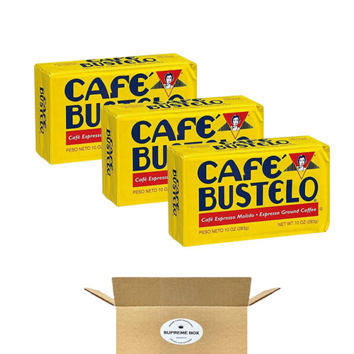 Cafe Bustelo Dark Roast Espresso Coffee, 10 Oz. - Pack of 3 (30 oz in total)