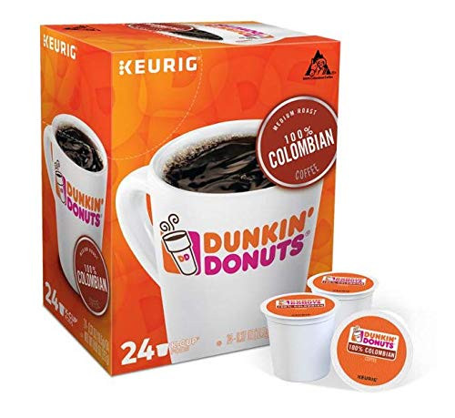 Dunkin Donuts Keurig Coffee Pods K-Cups 6 / 16 / 24 Count Capsules ALL FLAVORS SEALED BOX (24 Pods 100% Colombian) Dunkin Donuts Keurig Coffee Pods K-Cups 6 / 16 / 24 Count Capsules ALL FLAVORS SEALED BOX (24 Pods 100% Colombian)