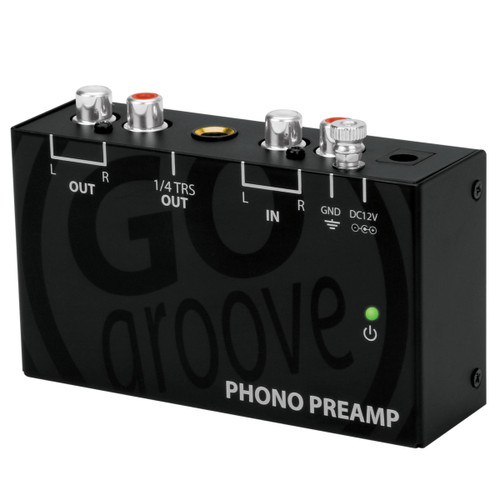 GOgroove Mini Phono Turntable Preamp Preamplifier with 12 Volt DC Adapter, RCA Input for Vinyl Record Player - Compatible with Audio Technica, Crosley, Jensen, Pioneer, 1byone and More Turntables GOgroove Mini Phono Turntable Preamp Preamplifier with 12 Volt DC Adapter, RCA Input for Vinyl Record Player - Compatible with Audio Technica, Crosley, Jensen, Pioneer, 1byone and More Turntables