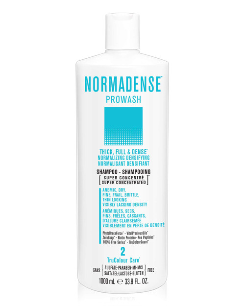 NORMADENSE 2 Vegan Shampoo for Thinning Hair and Hair Loss. Biotin Shampoo for Dry, Fine, Frail, Brittle, Thin Looking Hair, Visibly Lacking Density (33.8 Fl Oz)