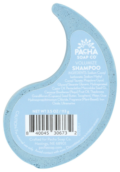 PACHA SOAP Volumize Shampoo Soap Bar, 3 OZ