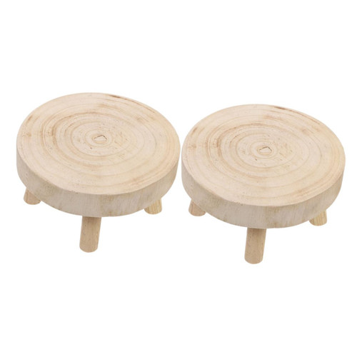 FUNOMOCYA 2pcs Flower Pot Stand Indoor Plant Pot Indoor Planter Pots Succulent Planter Flower Decor Wooden Plant Pot Base Flowers Decor Mini Plants Stool Display Stand Wooden Stool Flowerpot FUNOMOCYA 2pcs Flower Pot Stand Indoor Plant Pot Indoor Planter Pots Succulent Planter Flower Decor Wooden Plant Pot Base Flowers Decor Mini Plants Stool Display Stand Wooden Stool Flowerpot