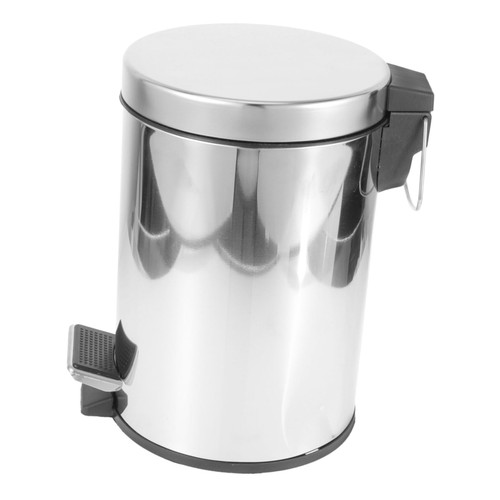 Alipis Kitchen dustbin Trash Recycling bin Bedroom Trash can Waste Container Garbage Storage Container Waste bin Stainless Garbage can Home Trash Bucket Stainless Steel Pedal Office