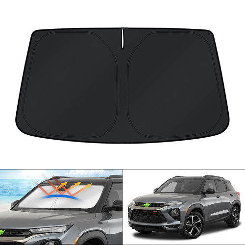 KUST Windshield Sun Shade for Chevrolet Trailblazer 2021-2024 Sunshade Window Sun Visor Protector Foldable Blocks UV Rays Keep Your Car Cooler