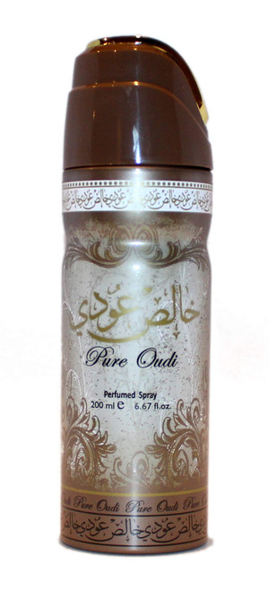 Pure Oudi - Deodorant Perfumed Spray (200 ml/6.67 fl.oz) by Lattafa-3 pack