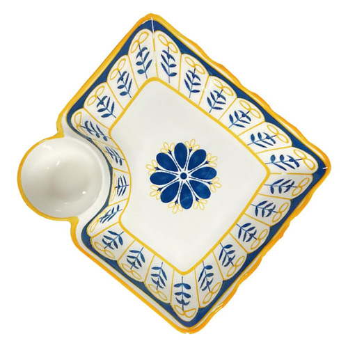 Mikinona Compartment Dumpling Plate Snack Tray Sushi Serving Tray Sushi Bazooka Soy Sauce Dipping Bowl Japanese Chips Tasting Fruit Trays Kids Serving Plate Salad Ceramics Dessert Child