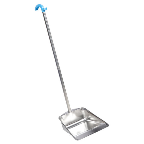 Healeved Stainless Steel Garbage Bin Standing Dustpan Indoor Dustpans Kitchen Cleaning Shovel Heavy Duty Dust Pan Upright Dustpan Outdoor Dust Pan Dustpan for Office Long Handle Dustpan