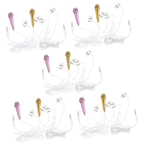 ERINGOGO 10 Pcs Mini Microphone Portable Mic Microphone for Laptop Tiny Phone Singing Microphone Home Smartphone Microphone Phone Mic for Singing Portable Tiny Microphone Little Microphone