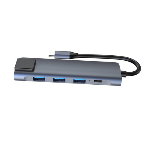 KOMBIUDA USB c Docking Station Laptop Charging Adapter Network Card USB Charge hub Docking Station Type-c Converter Cell Phone USB Laptop Docking Station Dock Docking Station Type