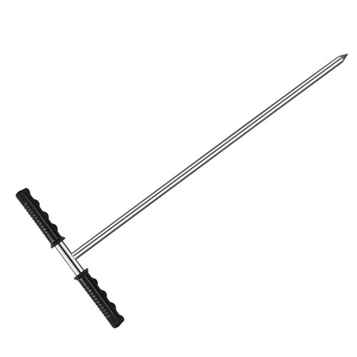 SUPVOX Soil Detector Soil Test Supplies Soil Probes Kit Grounding Pin Rod Tile Probing Rod Soil Compaction Tool Ground Soil Probe Stainless Steel Moisture Meter Multifunction