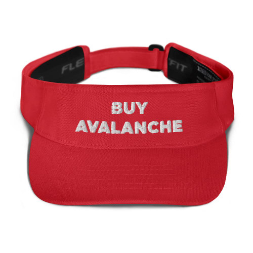 Buy Avalanche Crypto Hat (Embroidered Visor)