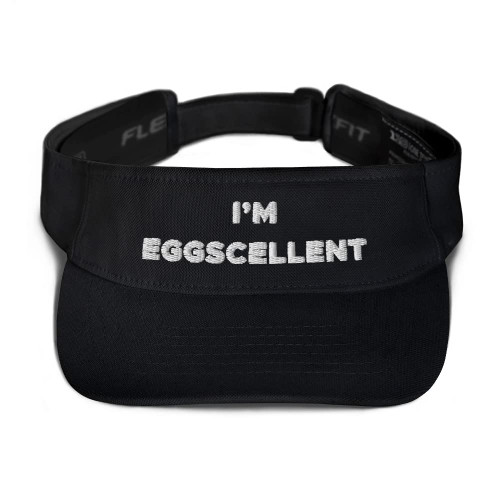 Hogue WS LLC I'm Eggscellent Hat (Embroidered Visor) Black