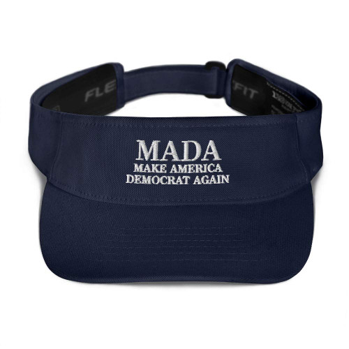 Hogue WS LLC MADA Make America Democrat Again Hat (Embroidered Visor) Navy