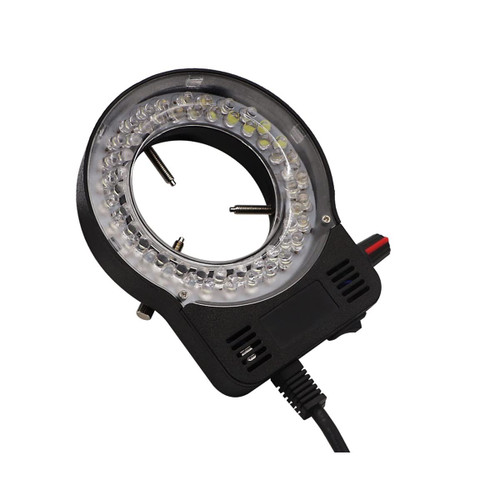 Microscope Accessories Kit for Adult Microscope LED Light Lamp Black/White Adjustable Microscope LED Ring Light Microscope Illuminators Lamp for Stereo Microscope Circle LED Light Lamp Accessory (Col