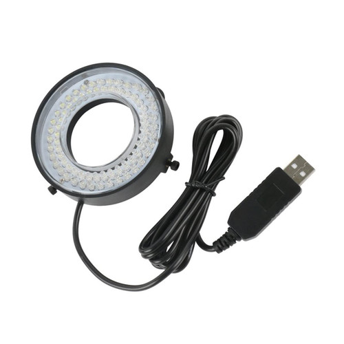 Microscope Accessories Kit for Adult USB 72 LED Ring Light Microscope Illuminator Lamp Adjustable Focus Lamp for Monocular Binocular Stereo Microscope Accessory