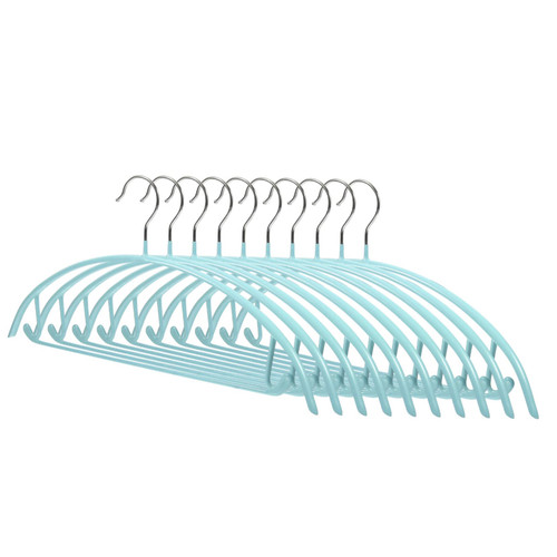 10pcs Non-Marking Non-Slip Hanger Trouser Hangers Heavy Duty Hangers Stainless Steel Hangers Grocery Cart on Wheels Kids Clothes Hangers Jean Hanger Clothing Support Dipping Aldult