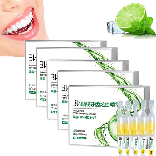 1 Box of 10 Sticks TLOPA Ampoule Toothpaste, TLOPA Ampoule Tooth Serum, Ampoule Essence Toothpaste,Fruit Acid Teeth Whitening Essence (5pcs-)