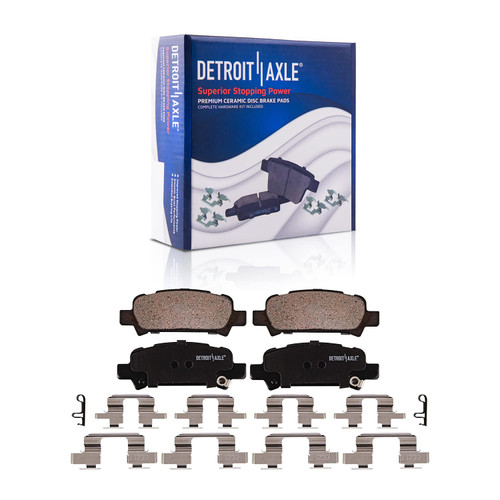 Detroit Axle - Rear Brake Pads for Subaru Baja Forester Impreza Legacy Outback, Ceramic Brake Pads w/Hardware Replacement