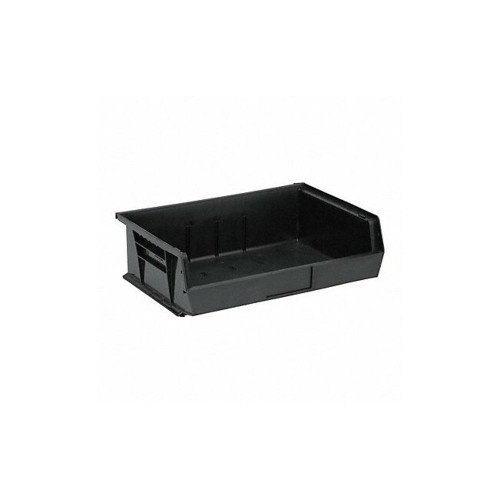 Quantum QUS245BR Bin, 16-1/2'W x 10-7/8'D x 5'H, Recycled PP, Black