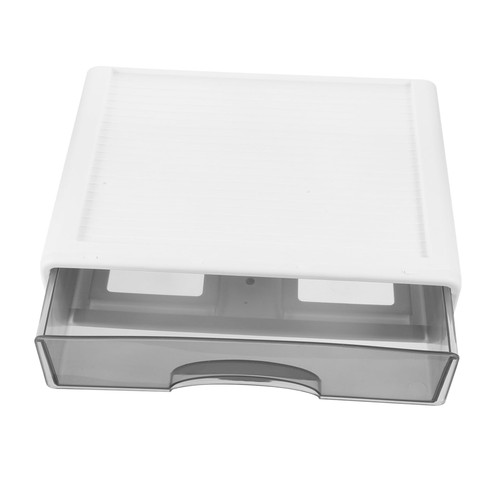 FOYTOKI Box Desktop Storage Box Storage Drawer Unit Makeup Organizer Bins Plastic Stackable Drawer Paper Storage Drawers Desktop Storage Drawers Jewelry Storage Case Make up Pack Office Pp