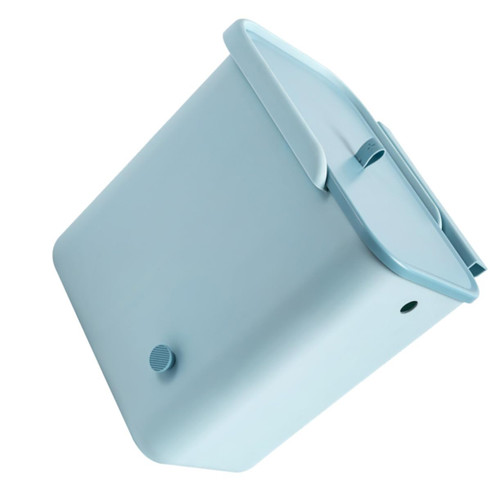 Zerodeko 1pc Wall-Mounted Trash Can Container with Lid Garbage Can Hanging Waste Basket Small Garbage Bin Door Trash Can Recycling Kitchen Step Trash Can Trash Bin Compost Bin Abs Foldable