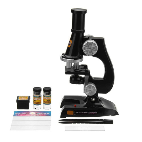 Microscope Kit Microscope Kit 100-1200X/100-450X Biological Microscope for Kids Microscope Lens Adapters (Color : 100X-200X-450X)
