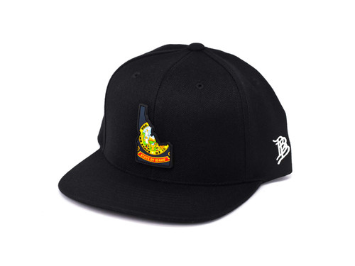 Branded Bills 'The 43 PVC' Idaho Patch Classic Snapback Hat - One Size Fits All (Black)