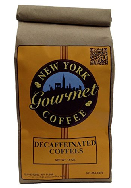 Decaffeinated Costa Rican Coffee | 1Lb bag - Med-Fine Grind | New York Gourmet Coffee