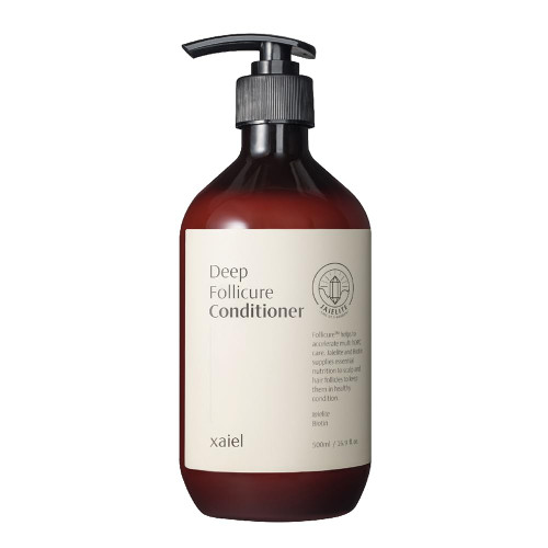 Xaiel Deep Follicure Conditioner | Increases Volume & Shine | Moisturizing, Repairing for Dry, Damaged Hair | With Biotin, Niacinamide and Salicylic Acid | 16.9Fl. Oz, 500ml
