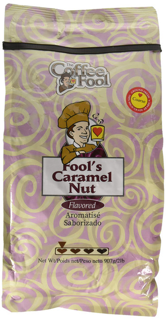 The Coffee Fool Caramel Nut, Coarse Grind, 2 Pound