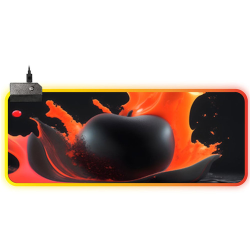 llsxi Creative Non-Slip Game Mouse Pad,11.81"x27.59"Large Desk Pad RGB Gaming Mouse Pad,Computer Desk Mat Keyboard Mat Office Desktop Mousepad Home