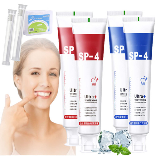 RJDJ Yayashi Sp-4 Toothpaste, Yiliku Sp-4 Probiotic Toothpaste, SP-4 Natural Tooth Whitener, Brightening & Stain Removing Toothpaste, SP-4 Brightening Toothpaste Fresh Breath Toothpaste (4pcs, Mix) RJDJ Yayashi Sp-4 Toothpaste, Yiliku Sp-4 Probiotic Toothpaste, SP-4 Natural Tooth Whitener, Brightening & Stain Removing Toothpaste, SP-4 Brightening Toothpaste Fresh Breath Toothpaste (4pcs, Mix)