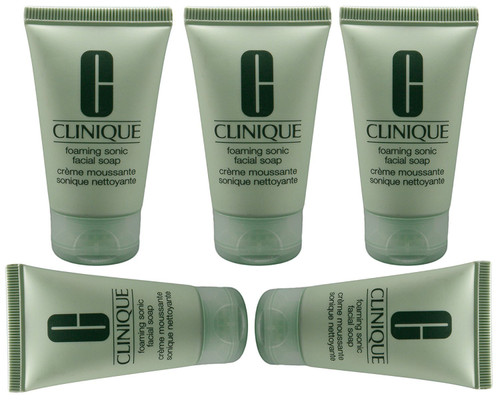 5x Clinique Foaming Sonic Facial Soap 1oz / 30ml, Totals 5oz / 150ml