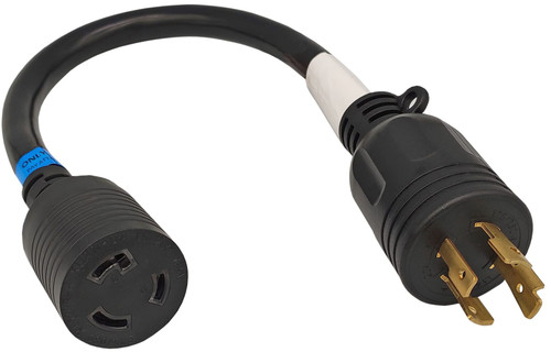 Fullsky FC-L42L52 NEMA L14-20P to NEMA L5-20R Locking 20A Plug to Female L5-20R Generator Locking 3 Prong Receptacle Adapter Output Maximum 20Amp 125Volt