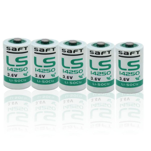KANGLEUS (Pack of 5) LS14250 LS 14250 C 1/2 AA 3.6v Lithium Battery 1200mAh for SAFT LS14250 Battery