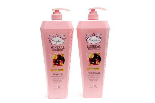 MINERAL ESSENTIALS Color Boost Shampoo and Conditioner Bundle for Color-Treated Hair, Restores, Revives and Protects Dyed Hair, 34 Ounce (Per Bottle) MINERAL ESSENTIALS Color Boost Shampoo and Conditioner Bundle for Color-Treated Hair, Restores, Revives and Protects Dyed Hair, 34 Ounce (Per Bottle)