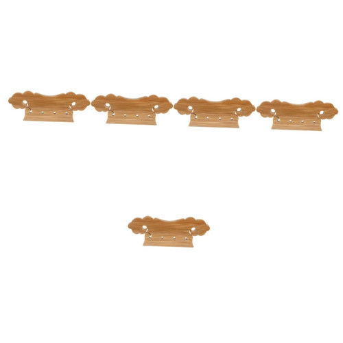 VICASKY 5pcs Pipa bridge Bamboo Bridge Tailpiece guitar bridge saddle guitar parts replacement electric guitar hardtail Handmade Lute Bridge Tailpiece child Pull the string hard tail