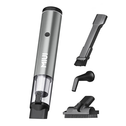 MIUI Handheld Vacuum Cordless - Mini Portable Hand Held Vacuuming Cordless Rechargeable Cleaner for Home 13K PA High Power Dust Busters Cordless Rechargeable Vacuum for Car (Grey)