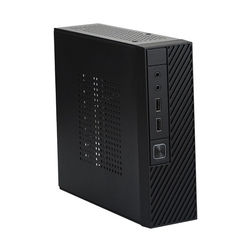 Kokiya ITX Computer Case Htpc Case Detachable with Heat Dissipation Hole M06 Desktop Case Motherboard Chassis for School Household Workplace, USB 3.0
