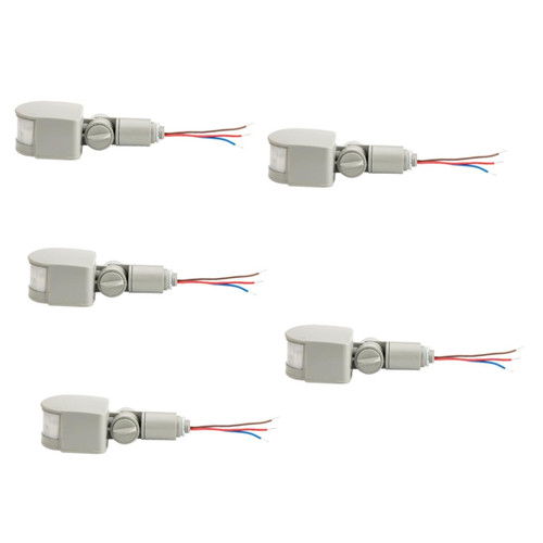 UPKOCH 5pcs Sensor Light Motion Sensor Light Outdoor Hs220 Motion Sensor Grey Pir Controller Motion Light Switch Sensor Controller Sports Ir Sensor 12v Timer Human Body Abs