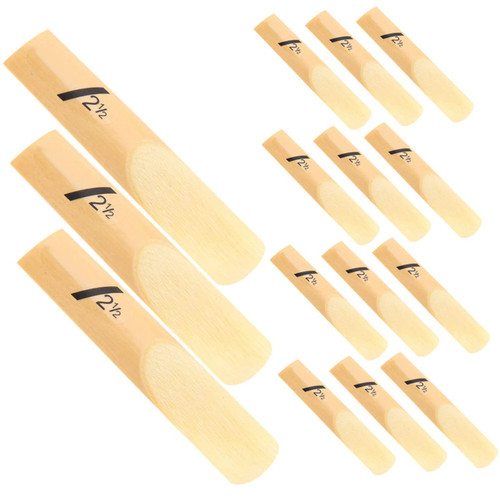Totority 50pcs Saxophone Reed Eb Sax Reeds Oboe Parts Instrument Accessories Oboe Replacement Alto Sax Reeds Sax Reeds 2.5 Instrument Supply Reed for Beginner Saxophone Part Major Clarinet