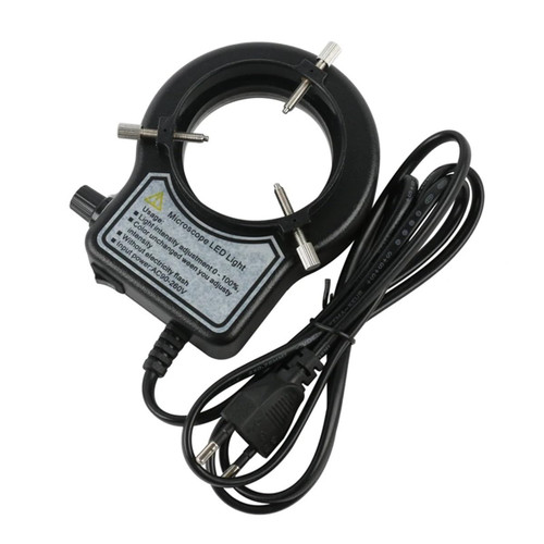 Microscope Kit 56 LED Adjustable Ring Light Lamp Black for Stereo Microscope Camera Microscope Lens Adapters